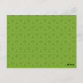 Limone und Black Wedding Tischnummer Card B461 (Rückseite)