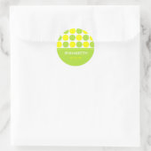 Limone und gelbe Polk-a-dot Stickers (Tasche)