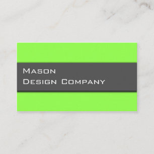 Limone und graue stilvolle Karte des schlichten