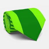Limone und grüne Funky Abstrakt Art Wrapped Krawat Krawatte (Gerollt)