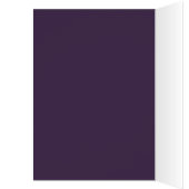 Limone und lila Damast-Tischnummer-Karte (Innen (Links))