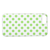 Limone und weiße Polka-Punkte Case-Mate iPhone Hülle (Rückseite (Horizontal))