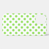 Limone und weiße Polka-Punkte Case-Mate iPhone Hülle (Rückseite (Horizontal))