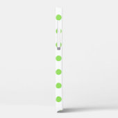 Limone und weiße Polka-Punkte Case-Mate iPhone Hülle (Rückseite / Links)