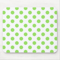 Limone und weiße Polka-Punkte