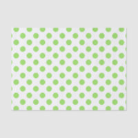 Limone und weiße Polka-Punkte