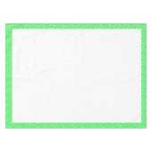 Limone und weiße Polka-Punkte Tischdecke (Vorderseite (Horizontal))