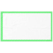 Limone und weiße Polka-Punkte Tischdecke (Vorderseite (Horizontal))