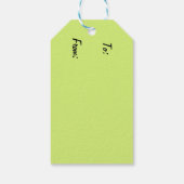 Limone Wasserfarbe Geschenkanhänger (Rückseite)