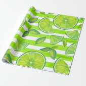 Limone Wasserfarbe Geschenkpapier (Ungerollt)