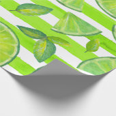 Limone Wasserfarbe Geschenkpapier (Ecke)