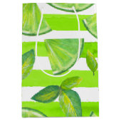 Limone Wasserfarbe Mittlere Geschenktüte (Vorderseite)