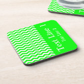 Limone Wave Zickzack anpassbar Getränkeuntersetzer (Linke Seite)