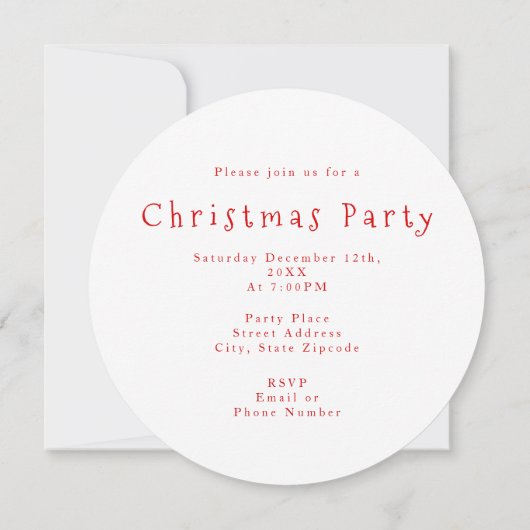 Limone White Polka Dots Weihnachtsbaumen Einladung (Rückseite)