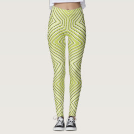 Limone Zickzack-Leggings "Ratti_Creative_Arts" Leggings