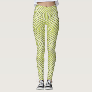 Limone Zickzack-Leggings "Ratti_Creative_Arts" Leggings