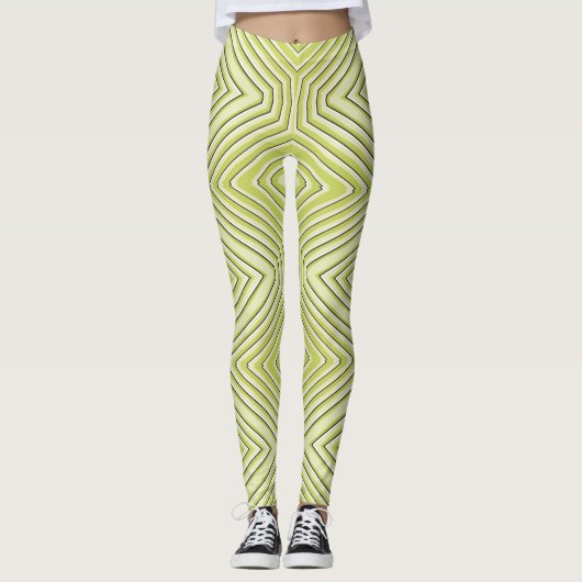 Limone Zickzack-Leggings "Ratti_Creative_Arts" Leggings (Vorderseite)