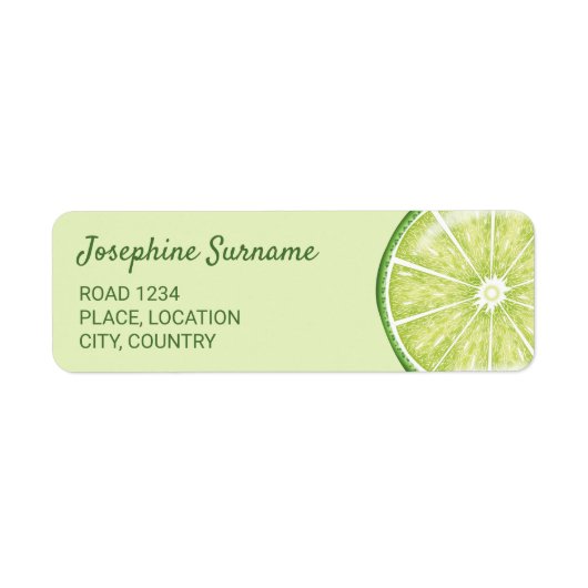 Limone Zitrusfruchtdarstellung mit benutzerdefinie (Vorne)