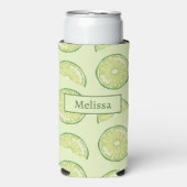 Limone Zitrusfrüchte-Illustrationen mit Individuel Selters Dosenkühler (Seltzer Vorderseite)