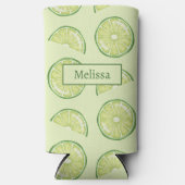 Limone Zitrusfrüchte-Illustrationen mit Individuel Selters Dosenkühler (Vorderseite)