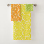Limone Zitrusfrüchtescheiben aus Zitrusfrüchten Badhandtuch Set (Insitu)