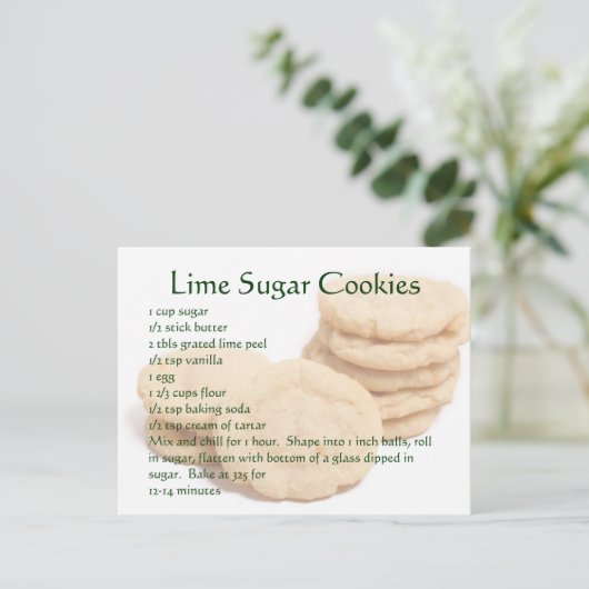 Limone Zuckerrüben Postkarte (Stehend Vorderseite)