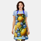 Limonen-Amalfiküste-Diamanten-Schürze Schürze (Getragen)
