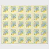 Limonen-Farm Retro Geschenkpapier (Flach)