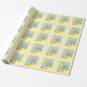 Limonen-Farm Retro Geschenkpapier (Ungerollt)