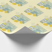 Limonen-Farm Retro Geschenkpapier (Ecke)