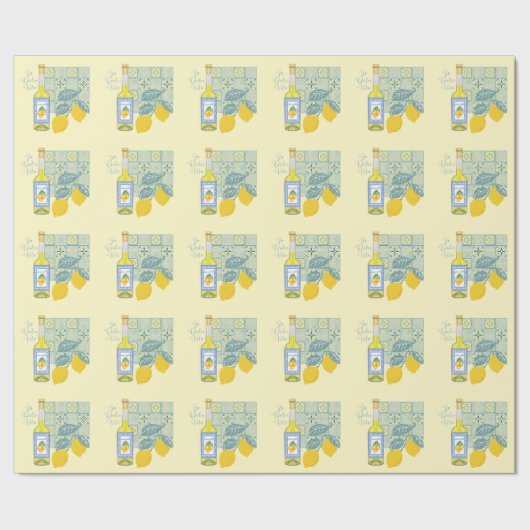 Limonen-Farm Retro Geschenkpapier (Saum)
