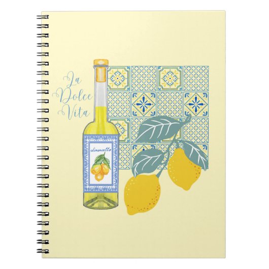 Limonen-Farm Retro Notizblock (Vorderseite)