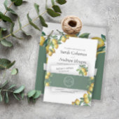 Limonen Mittelmeer sizilianische Hochzeit in Urlau Einladung