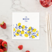 Limonen tropisches Mittelmeer Toskana Serviette (Beispiel)