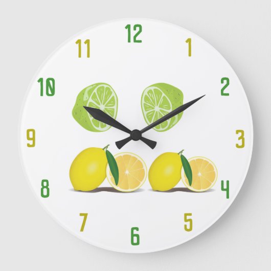 Limonen-Wandsperre Große Wanduhr (Vorderseite)