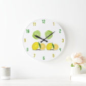 Limonen-Wandsperre Große Wanduhr (Zuhause)