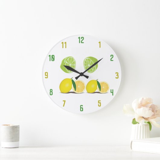 Limonen-Wandsperre Große Wanduhr (Zuhause)