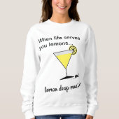 Limonen-Zitronen-Martini Sweatshirt (Vorderseite)