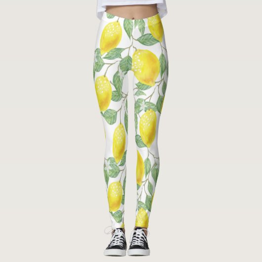 Limonenbaum Leggings (Vorderseite)