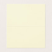 Limonenchiffon-Farbe Minimalist Plain Premium Lein Visitenkarten (Innenseite Aufgefaltet)