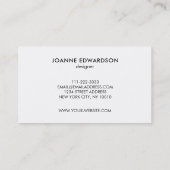 Limonengrün Aquarell Spritzer beruflich Visitenkarte (Rückseite)