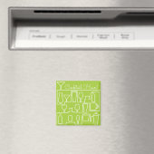 Limonengrün-Cocktail-Party Magnet (In Situ (Geschirrspüler))