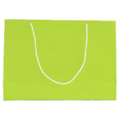 Limonengrün minimalistisch schlichtes Geschenk Große Geschenktüte (Rückseite)