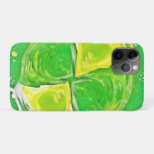 Limonengrüne Spirale Case-Mate iPhone Hülle (Rückseite (Horizontal))
