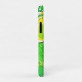 Limonengrüne Spirale Case-Mate iPhone Hülle (Hinten/Rechts)
