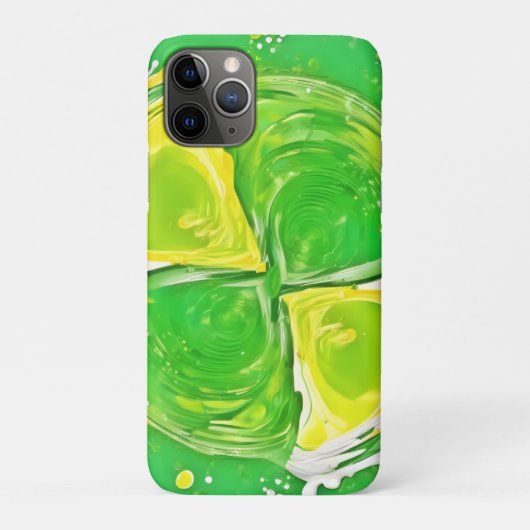 Limonengrüne Spirale Case-Mate iPhone Hülle (Rückseite)