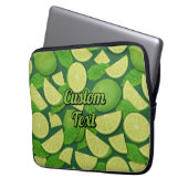 Limonengrüner Hintergrund Laptopschutzhülle (Vorderseite Links)