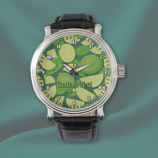 Limonenhintergrund Armbanduhr (Von Creator hochgeladen)