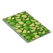 Limonenhintergrund Notizblock (Rechte Seite)
