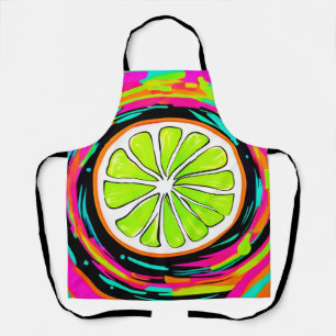 Limonenscheibe Pop-Art Schürze
